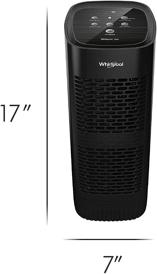 Whirlpool, WPT60B Whispure True Hepa Air Purifier, Activated Carbon Advanced - Image 7