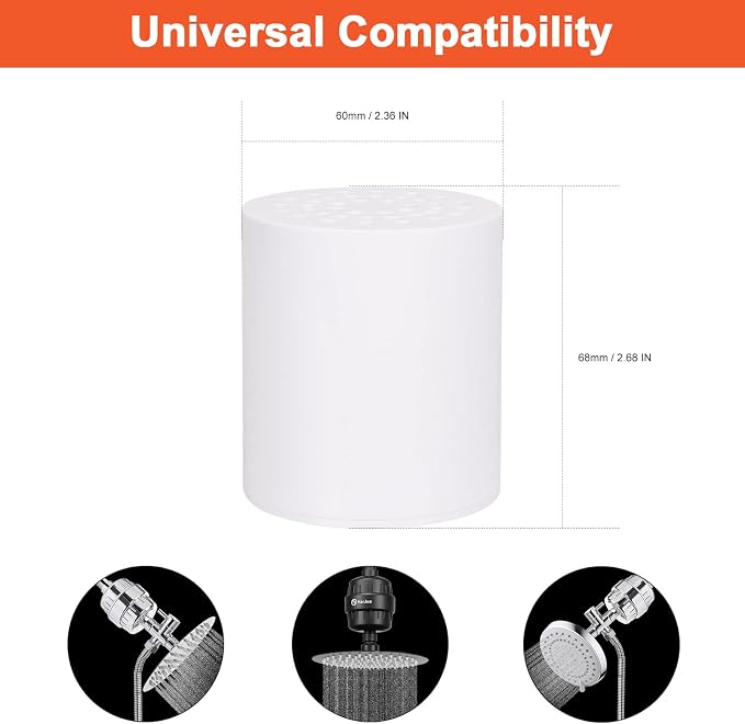 HarJue 15 Stage Shower Filter Replacement Cartridge, Universal High Output - Image 2
