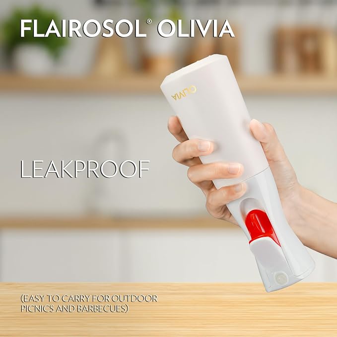 FLAIROSOL OLIVIA Oil Sprayer for Cooking, 200ml Glass Olive Oil Sprayer - Image 6