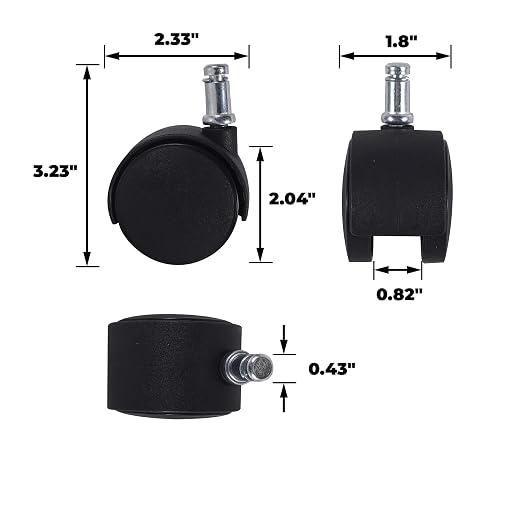 Shepherd Hardware 8741E Furniture Casters 2 inch Office Chair Caster, Twin Wheel - Image 6