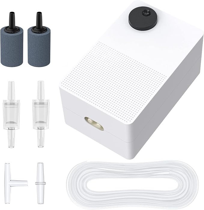 Pawfly Aquarium Air Pump with Nano Bio Sponge Filter Kit Air Control Valve by Pawfly