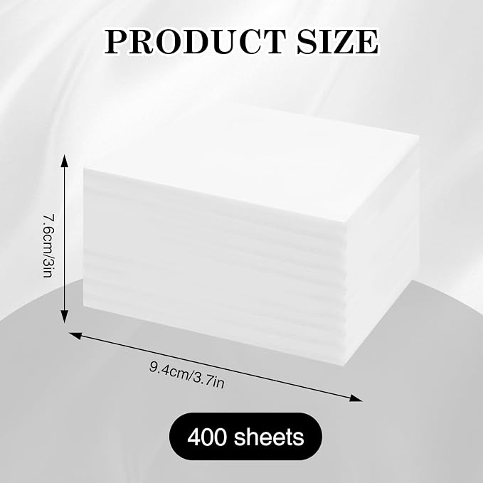 400 Sheets Professional Nail Dust Collector Filter Paper Sheets, PP Material - Image 2