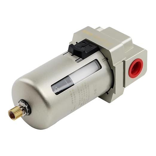 SNS 1/2" NPT Compressed Air Line Filter, 5 Micron Brass Element, Poly Bowl - Image 5