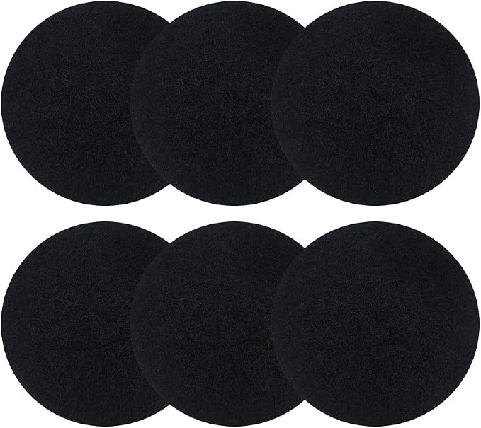 ddLUCK 6 Pack Kitchen Compost Bin Filter, Round Food Waste Bins Activated by ddLUCK