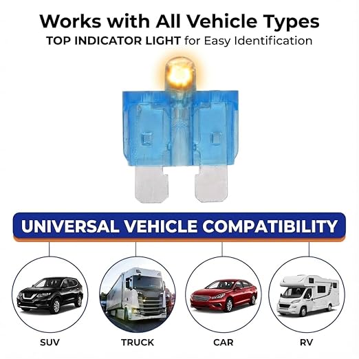 56pcs Light Up Fuses Automotive Assortment Kit, Glow Fuses - Image 4