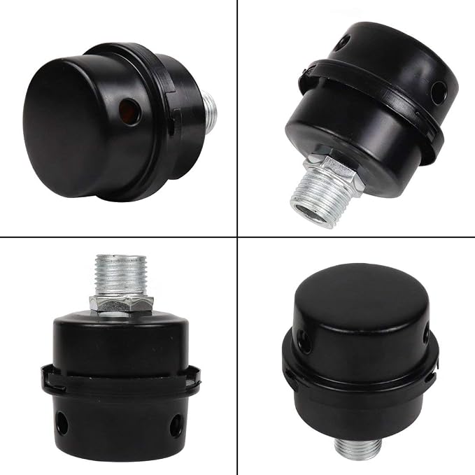 2 Pcs Air Compressor Silencer Filter Metal Air Compressor Intake Filter Noise - Image 6