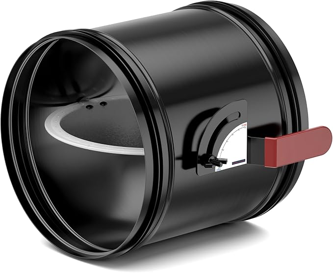 Hon&Guan HVAC Duct Manual Volume Backdraft Damper 8 Inch ，Manual Airflow Control by HonGuan