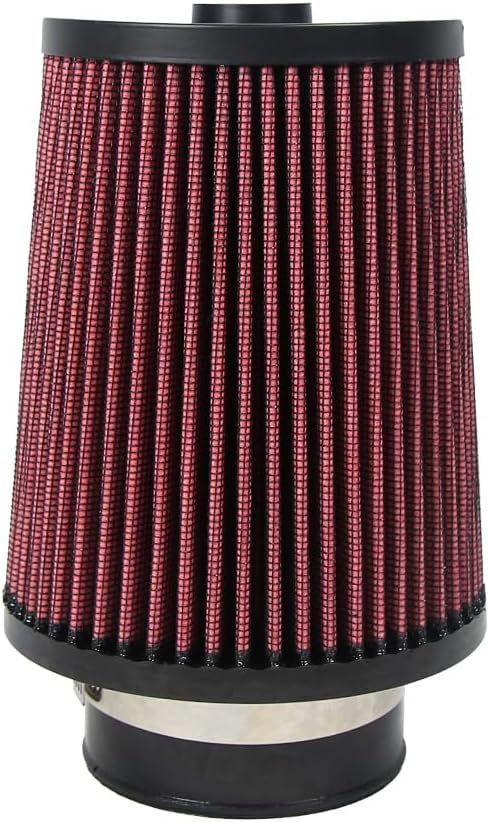 2.75 Inch 70 mm High-Flow Air Filter, Reusable Cone Cold Air Intake, High - Image 2