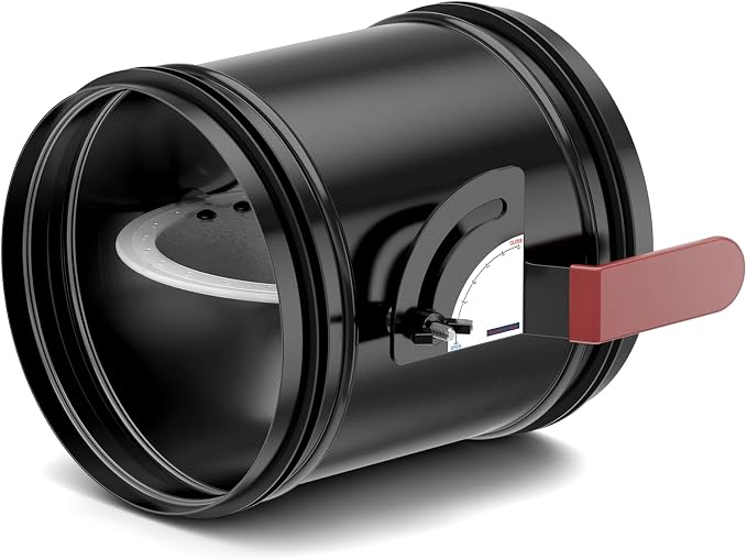 Hon&Guan HVAC Duct Manual Volume Backdraft Damper 6 Inch ，Manual Airflow Control by HonGuan