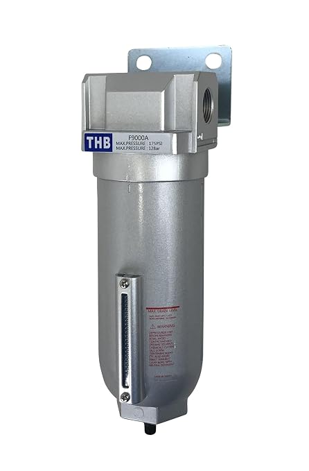 3/4" NPT Industrial Particulate Filter, Removes Water, Debris from Compressed by Unknown