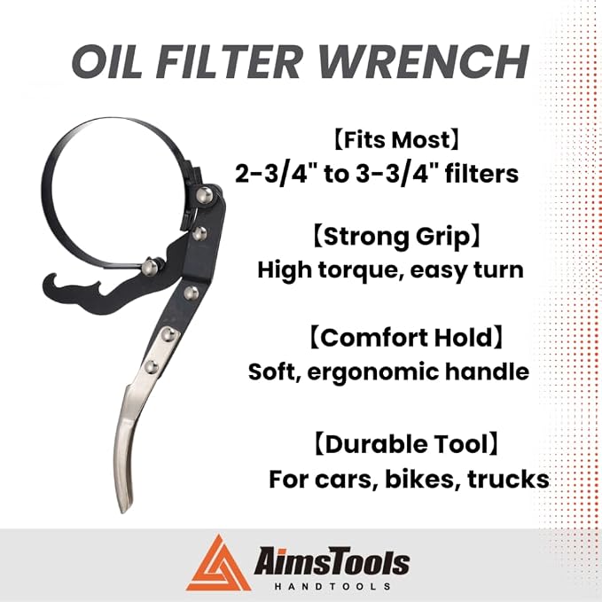 Oil Filter Wrench Tool with Positive Grip Handle - Image 2