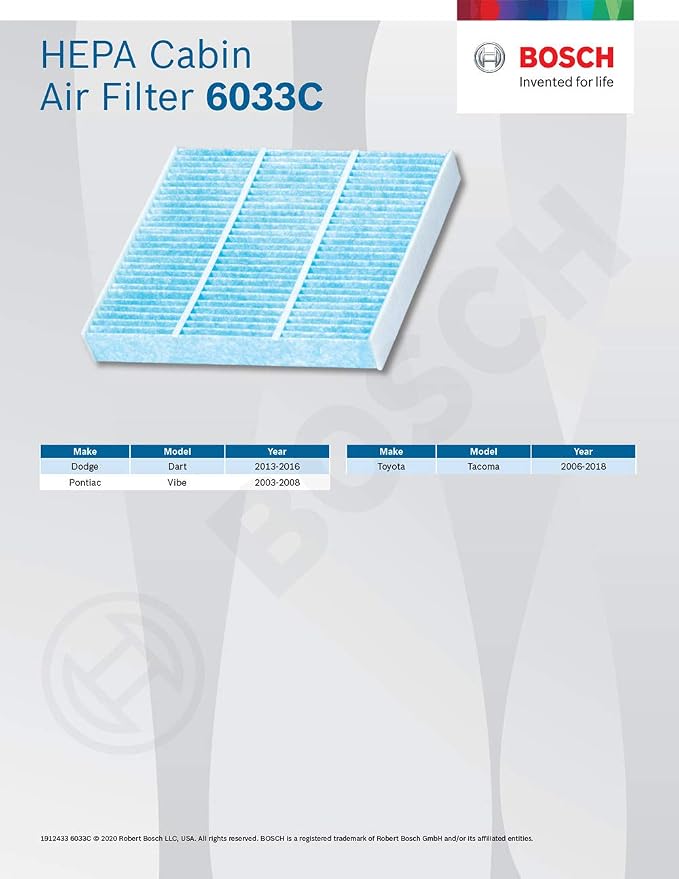 BOSCH 6033C HEPA Cabin Air Filter - Image 6