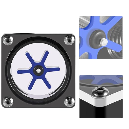 FOSA Flow Meter Indicator for PC Water Cooling System, G1/4 Threaded 6 Impeller - Image 6