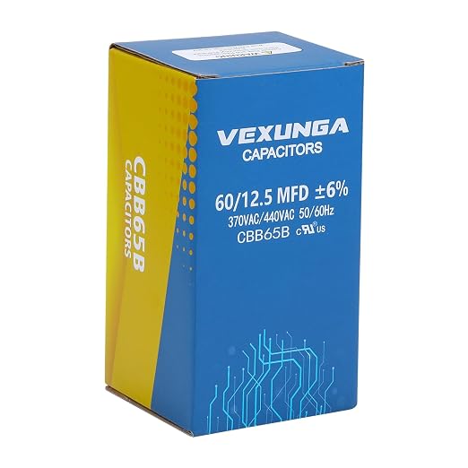 VEXUNGA 60/12.5 uF 60+12.5 MFD 370VAC or 440VAC Dual Run Start Round A/C - Image 5