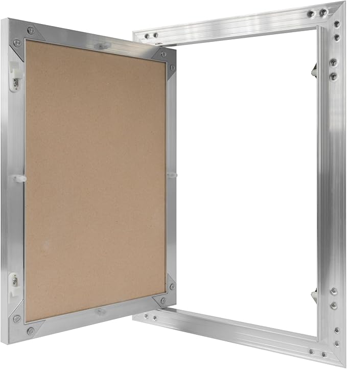 10" x 14" Inch Aluminum Drywall Access Panel - Service Shaft Door - Plumbing, Electricity, Heating, Alarm Wall Inspection hatch for Drywall - Bathroom Service Access Hole Cover