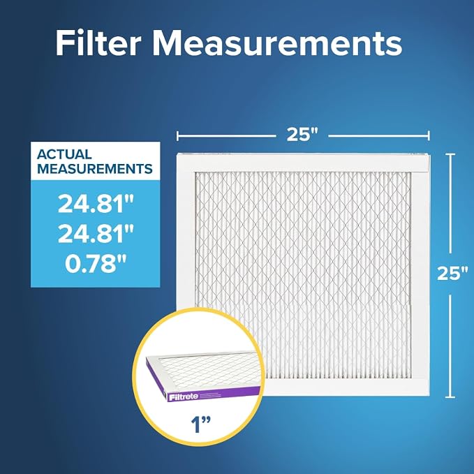 Filtrete 25x25x1 AC Furnace Air Filter, MERV 12, MPR 1500, CERTIFIED asthma & - Image 2