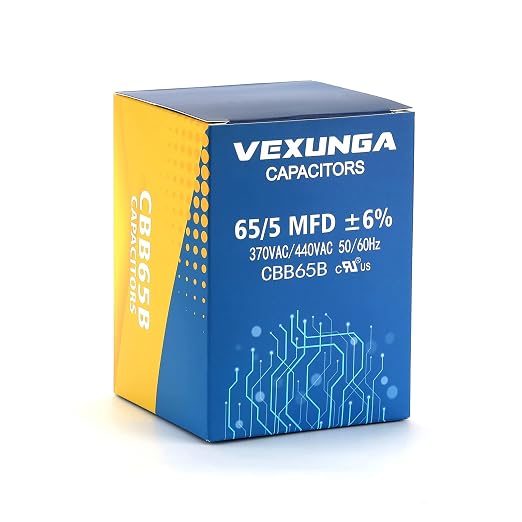 VEXUNGA 65/5 uF 65+5 MFD 370VAC or 440VAC Dual Run Start Round A/C Capacitor - Image 5