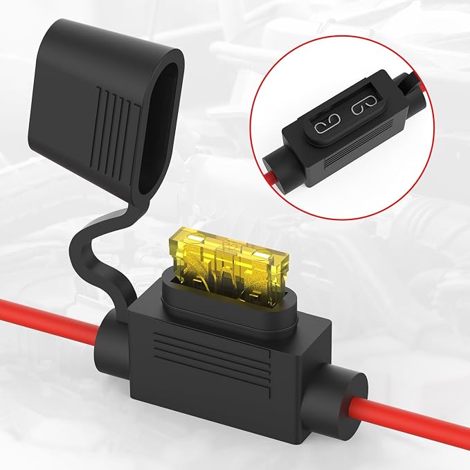 Newdeli 10Pack 14AWG Inline Fuse Holder 12V ATO/ATC Waterproof in Line Fuse - Image 7