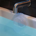 Mindful Design | Overflow Drain Cover for Tub | Best Gifts for Mom, Spa & Bath Accessories | Drain Block, Water Stopper Plug | Bath Essentials for Women | 4" Diameter, Clear