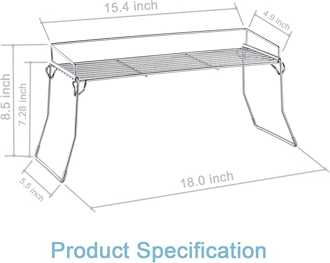 Metal The Sink Vanity Organizer 2 Pack, Bathroom or Kitchen Sink Organizer, Feminine Products Organizer (2 Chrome)