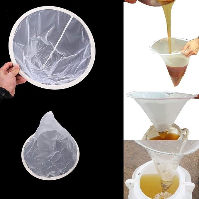 Honey Strainer Filter 2pcs Net Screen Food Filter Apiary Equipment Extraction - Image 3