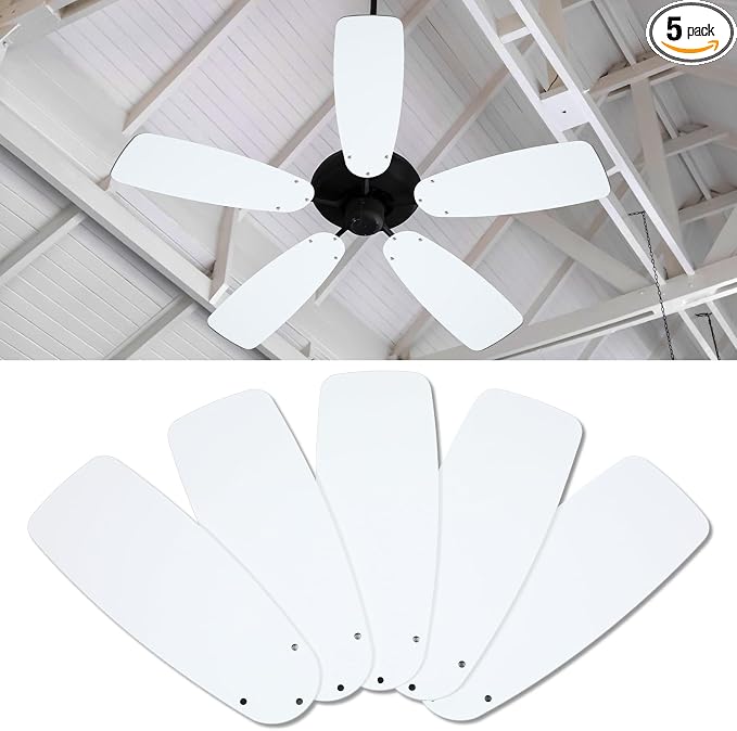 5 Pack Replacement Fan Blades for 42"/52" Ceiling Fan Waterproof Blades by Kittmip