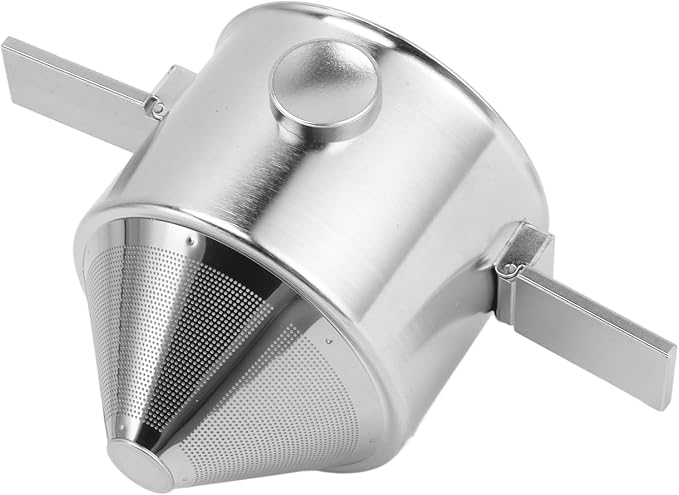 Portable Pour Over Coffee Maker Stainless Steel Reusable Cone Coffee Dripper - Image 4