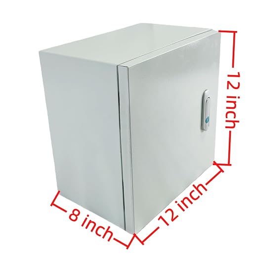 Electrical Enclosure Box 12" x 12" x 8" Carbon Steel Electrical Junction Boxes - Image 2