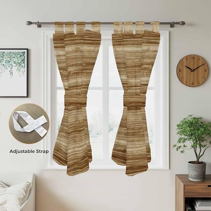 Vintage Western Bedroom Curtains 72 Inch Length, Window Curtains Tab Top - Image 5