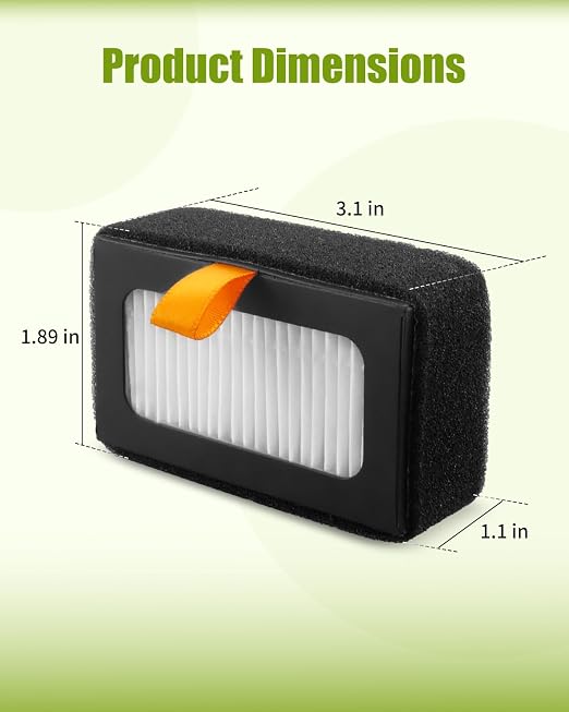 2PCS Air Filter Fit for Bambu Lab X1C X1 P1S 3D Printers, - Image 3