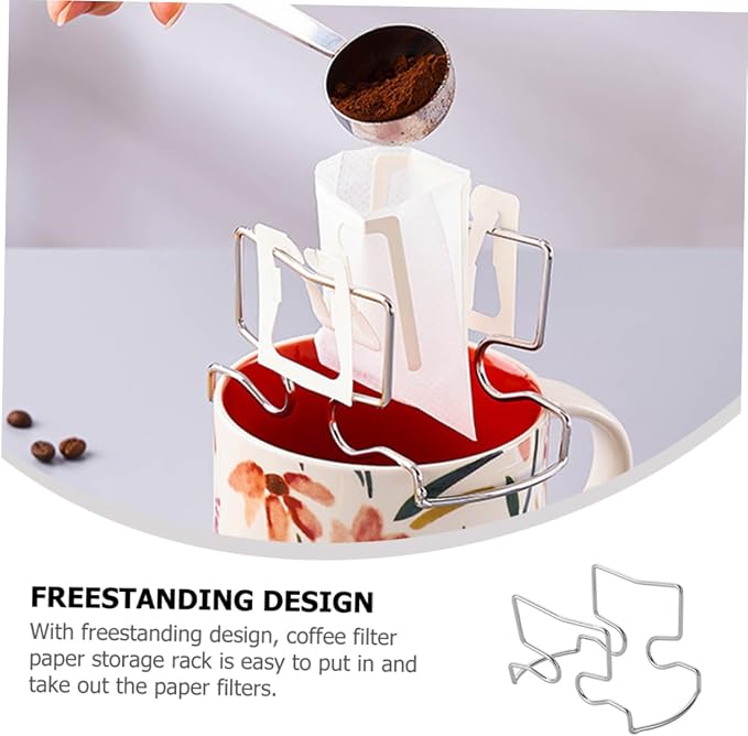 Coffee Cup Filter Rack Portable Stainless Steel Dripper Stand - Image 8