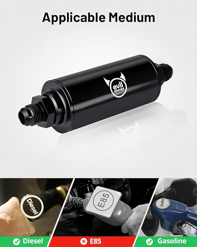 EVIL ENERGY Inline Fuel Filter 100 Micron - Image 6