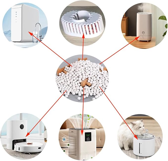 200 Gram Humidifier Cleaner Refill Replacement Nano Silver Ceramic Cleaning Ball - Image 5