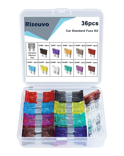 Riseuvo 36 Pcs Car Fuses Kit by Riseuvo