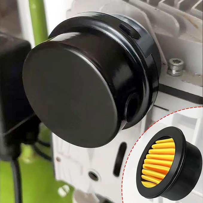 2 Pcs 1/2" Thread Air Compressor Silencer Filter, 20mm Metal Noise Muffler - Image 2