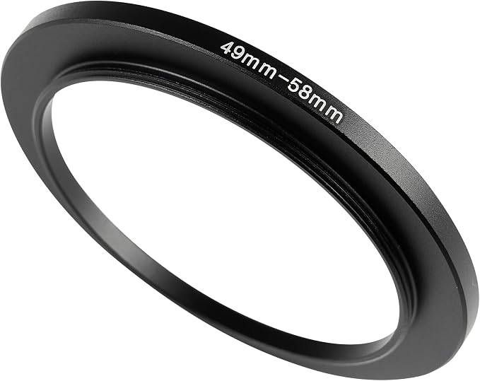 49-58mm Metal Step-Up Ring Adapter Compatible by Unknown