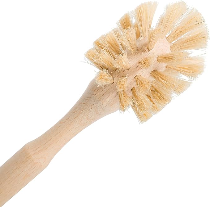 Redecker Bottle Brush Cleaner, Horsehair and Beechwood Handle - Image 2