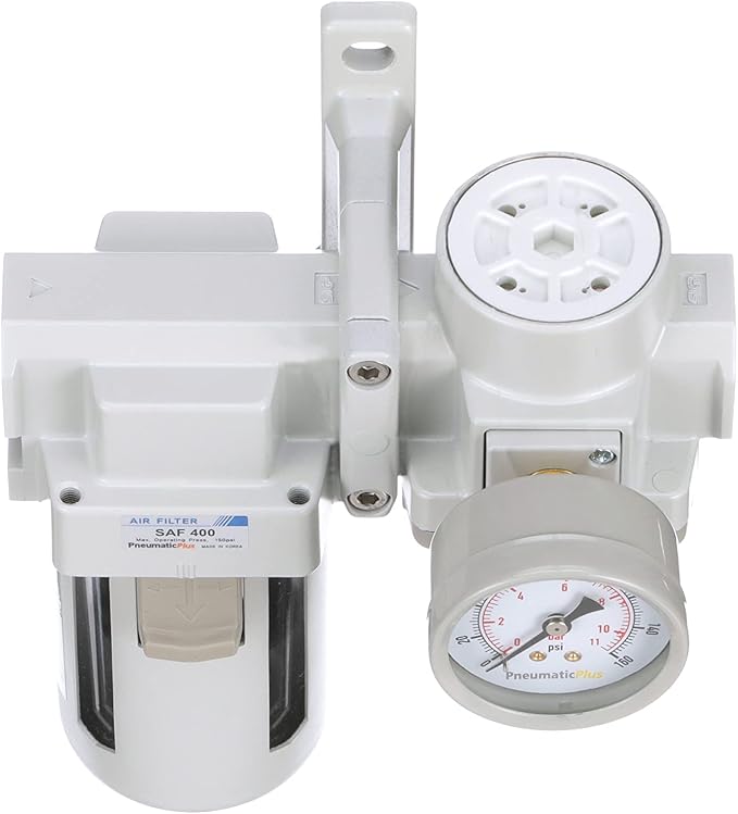 PneumaticPlus SAU420-N04G Compressed Air Filter Regulator Combo 1/2" NPT - Image 7