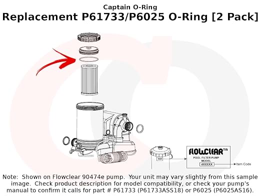 Captain O-Ring Replacement P61733 / P6025 O-Rings - Image 3