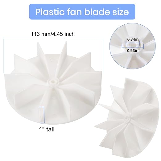 2 Pieces Universal Bathroom Vent Exhaust Fan Motor, 50CFM 120V Replacement - Image 3