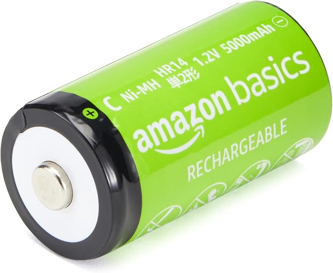 Amazon Basics 4-Pack Rechargeable C Cell NiMH Batteries, 5000 mAh, Pre-Charged - Image 3