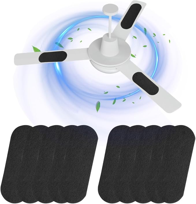 10 Pack Ceiling Fan Filters for Blades, Air Fan Filters for Ceiling Fan Blades by LBLVBNEWDFilter
