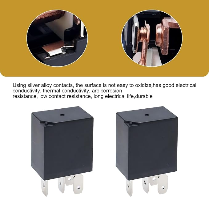 4 PCS Automotive 4-pin Waterproof Switch Starter Relay, Oil Pump Air - Image 5