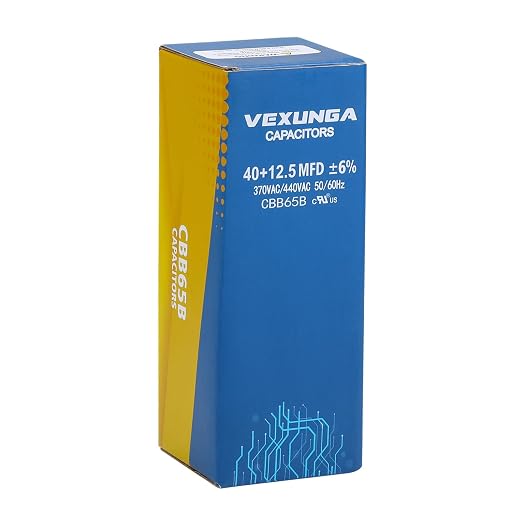 VEXUNGA 40/12.5 uF 40+12.5 MFD 370VAC or 440VAC Dual Run Start Round A/C - Image 5