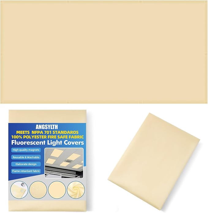 Fluorescent Light Covers -1PCS 4x2 Feet Classroom Covers by ANGSYLTH