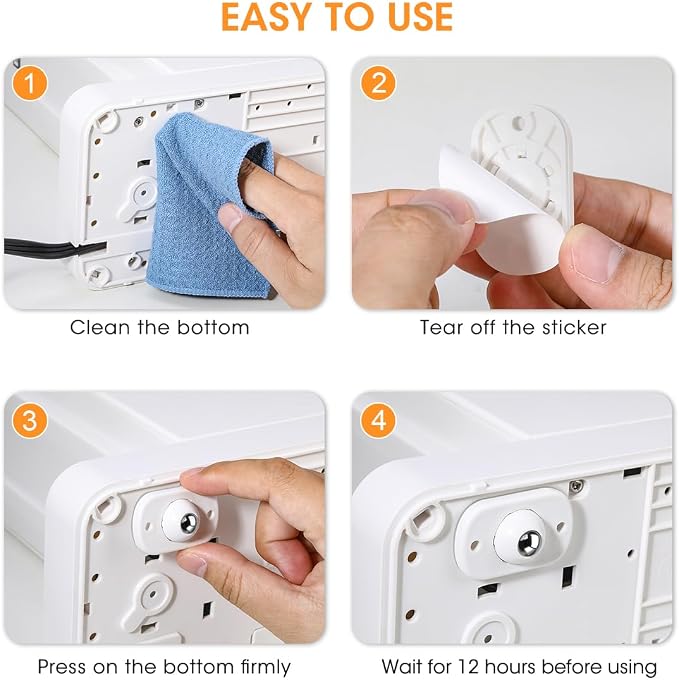Aieve Appliance Rollers, 8 Pack Small Appliance Slider, Self Adhesive Caster - Image 7