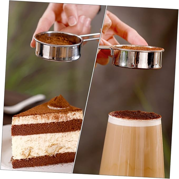 2pcs Stainless Steel Powdered Sugar Sieve Flour Sieve Sugar Sifter Baking - Image 3