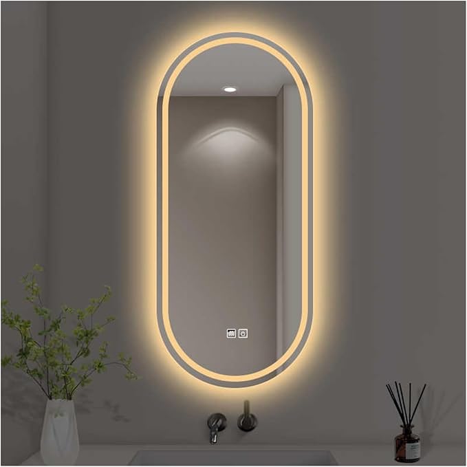 Bathroom Mirror with LED Lights，Bathroom Led Mirror ，Backlit Bathroom Mirror by ZXCASDF