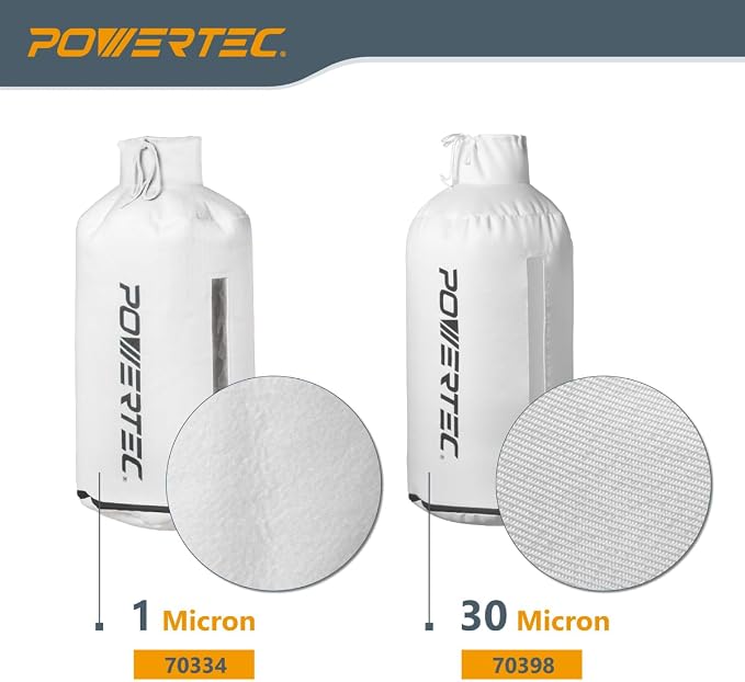 POWERTEC 70334 Dust Filter Bag for Wall Mount Dust Collectors, 1 Micron - Image 7