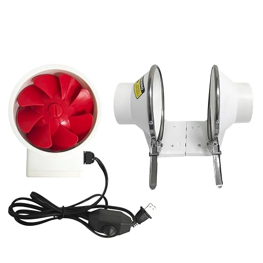 Powerful 3 Inch Inline Duct Ventilation Fan AC Vent Blower Exhaust Fan w/ 1.5M - Image 7
